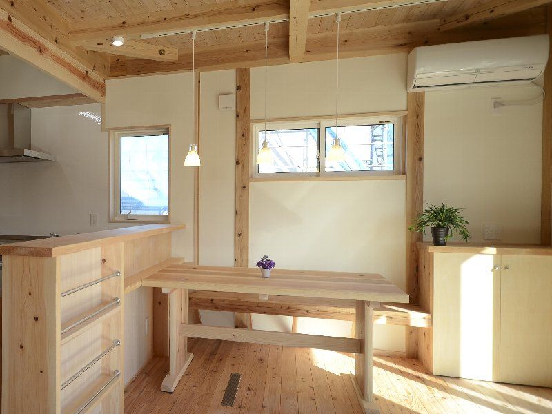 太田市のパッシブデザインのダイニング